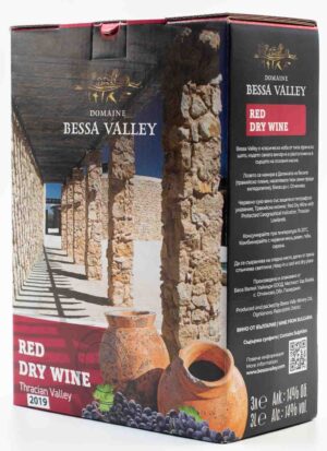 Domaine Bessa Valley Petit Enira Bag in Box 3L – praktické balenie kvalitného bulharského červeného vína.