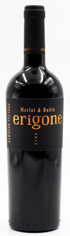 fľaše bulharského vína Erigone Rubin x Merlot Brestovitsa