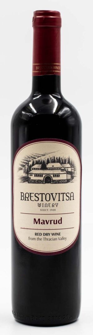 Fľaša bulharského vína Brestovitsa Mavrud
